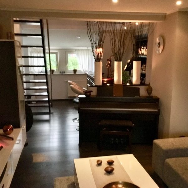 Construction site with cranes and steel framework