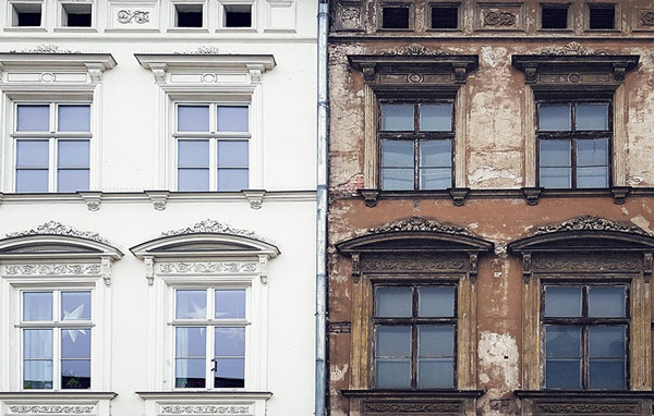 Sanierung - Building renovation in progress